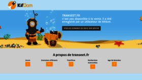 What Transeet.fr website looked like in 2023 (This year)