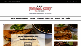 What Thefrugalchef.com website looked like in 2023 (This year)