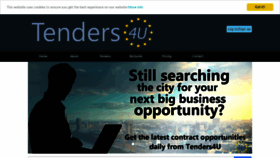What Tenders4u.co.uk website looked like in 2023 (This year)