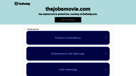What Thejobsmovie.com website looked like in 2023 (This year)