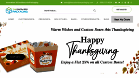 What Thecustomboxpackaging.com website looked like in 2023 (This year)