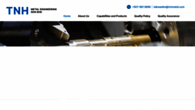 What Tnhmetal.com website looked like in 2023 (1 year ago)
