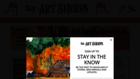 What Theartsherpa.com website looked like in 2023 (This year)