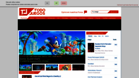 What Todojuegos.com website looked like in 2023 (This year)