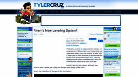 What Tylercruz.com website looked like in 2023 (This year)