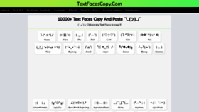 What Textfacescopy.com website looked like in 2023 (This year)