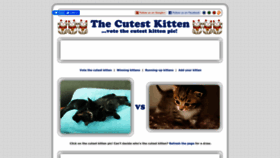 What Thecutestkitten.com website looked like in 2023 (This year)