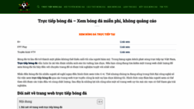 What Tructiepbongda.id website looked like in 2023 (This year)