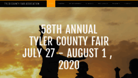 What Tylercountyfair.org website looked like in 2023 (This year)