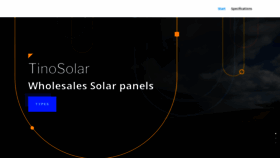 What Tinosolar.be website looked like in 2023 (This year)