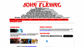What Thejohnfleming.com website looked like in 2023 (This year)