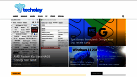 What Techolay.net website looked like in 2023 (1 year ago)