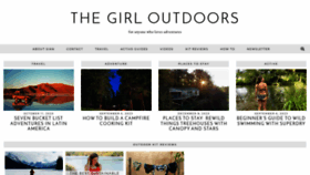 What Thegirloutdoors.co.uk website looked like in 2023 (This year)