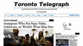 What Torontotelegraph.com website looked like in 2023 (This year)