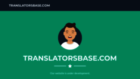 What Translatorsbase.com website looked like in 2023 (This year)
