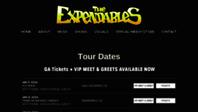 What Theexpendables.net website looked like in 2023 (This year)