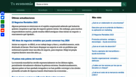 What Tueconomia.net website looked like in 2023 (This year)