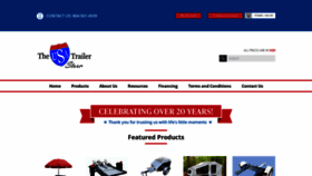 What Theusatrailerstore.com website looked like in 2023 (This year)