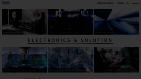 What Teac.com website looked like in 2023 (This year)