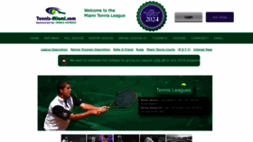 What Tennis-miami.com website looked like in 2023 (This year)