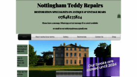 What Teddyrepairs.co.uk website looked like in 2023 (This year)