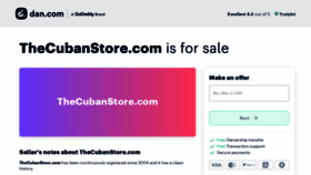 What Thecubanstore.com website looked like in 2023 (This year)
