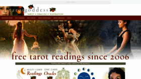 What Tarotgoddess.com website looked like in 2023 (This year)