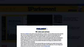 What Theparliament.com website looks like in 2024 
