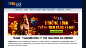 What Thabet.guru website looks like in 2024 