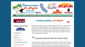 What Thoroughbredla.com website looks like in 2024 