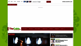 What Thecable.ng website looks like in 2024 