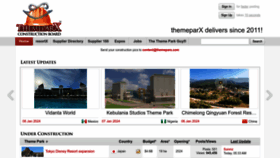 What Themeparx.com website looks like in 2024 
