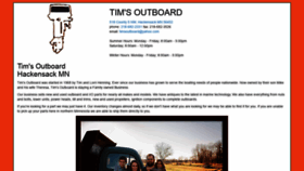 What Timsoutboard.com website looks like in 2024 