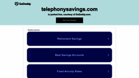 What Telephonysavings.com website looks like in 2024 