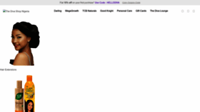 What Thedivashop.ng website looks like in 2024 