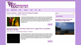 What Thepinaywanderer.com website looks like in 2024 