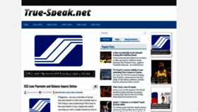 What True-speak.net website looked like in 2024 (1 year ago)