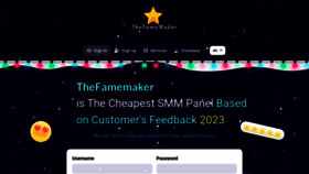 What Thefamemaker.com website looks like in 2024 