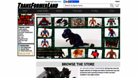 What Transformerland.com website looks like in 2024 