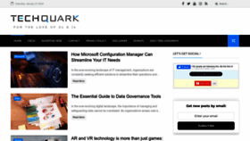 What Techquark.com website looks like in 2024 