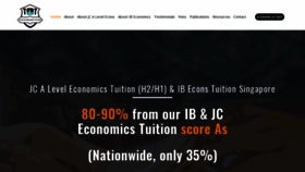 What Theeconomicstutor.com website looks like in 2024 