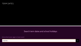 What Termdates.com website looked like in 2024 (1 year ago)