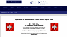 What Trainjouet.ch website looks like in 2024 
