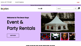 What Thedecorguys.ca website looks like in 2024 