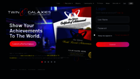 What Twingalaxies.com website looks like in 2024 