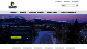 What Townofdillon.com website looks like in 2024 