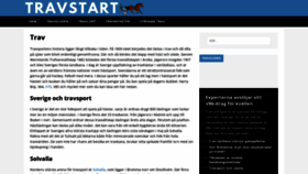 What Travstart.se website looked like in 2024 (1 year ago)