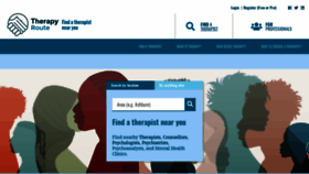 What Therapyroute.com website looks like in 2024 