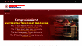 What Teknokrat.ac.id website looks like in 2024 
