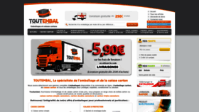 What Toutemballages.com website looked like in 2024 (2 years ago)